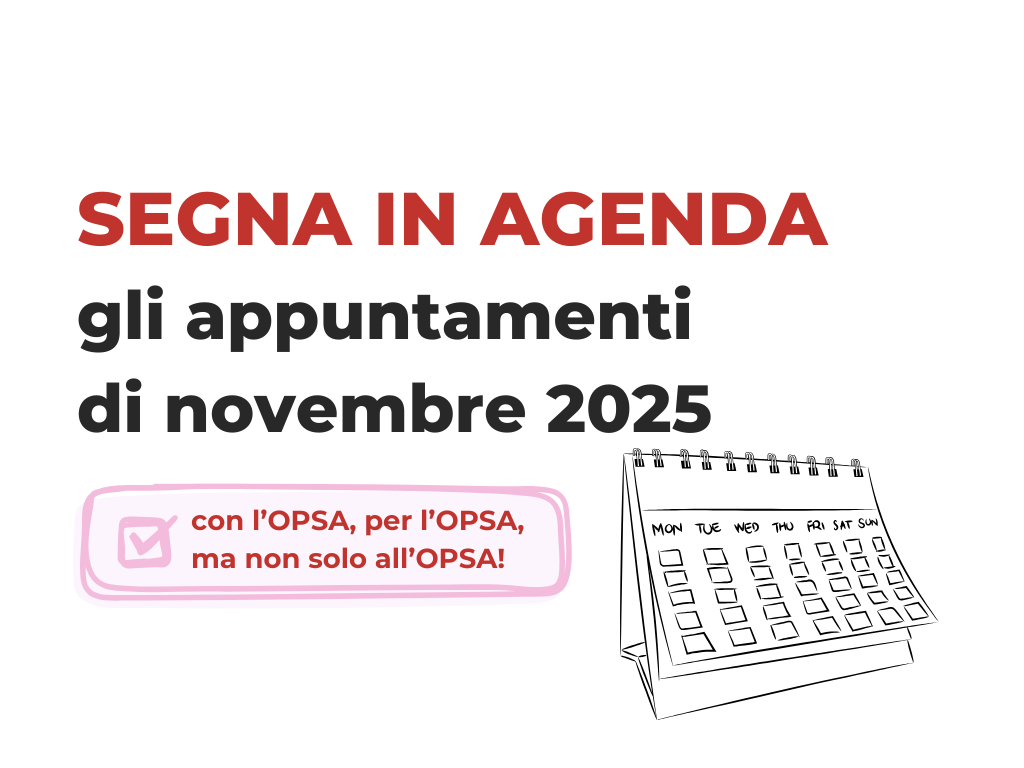 Featured image for “OPSA presenta: gli eventi di novembre 2025”